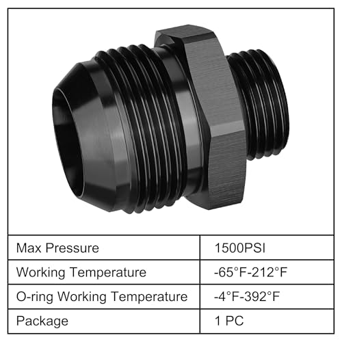 Image of EVIL ENERGY 16AN Flare to AN10 ORB Male O-Ring Fitting Adapter