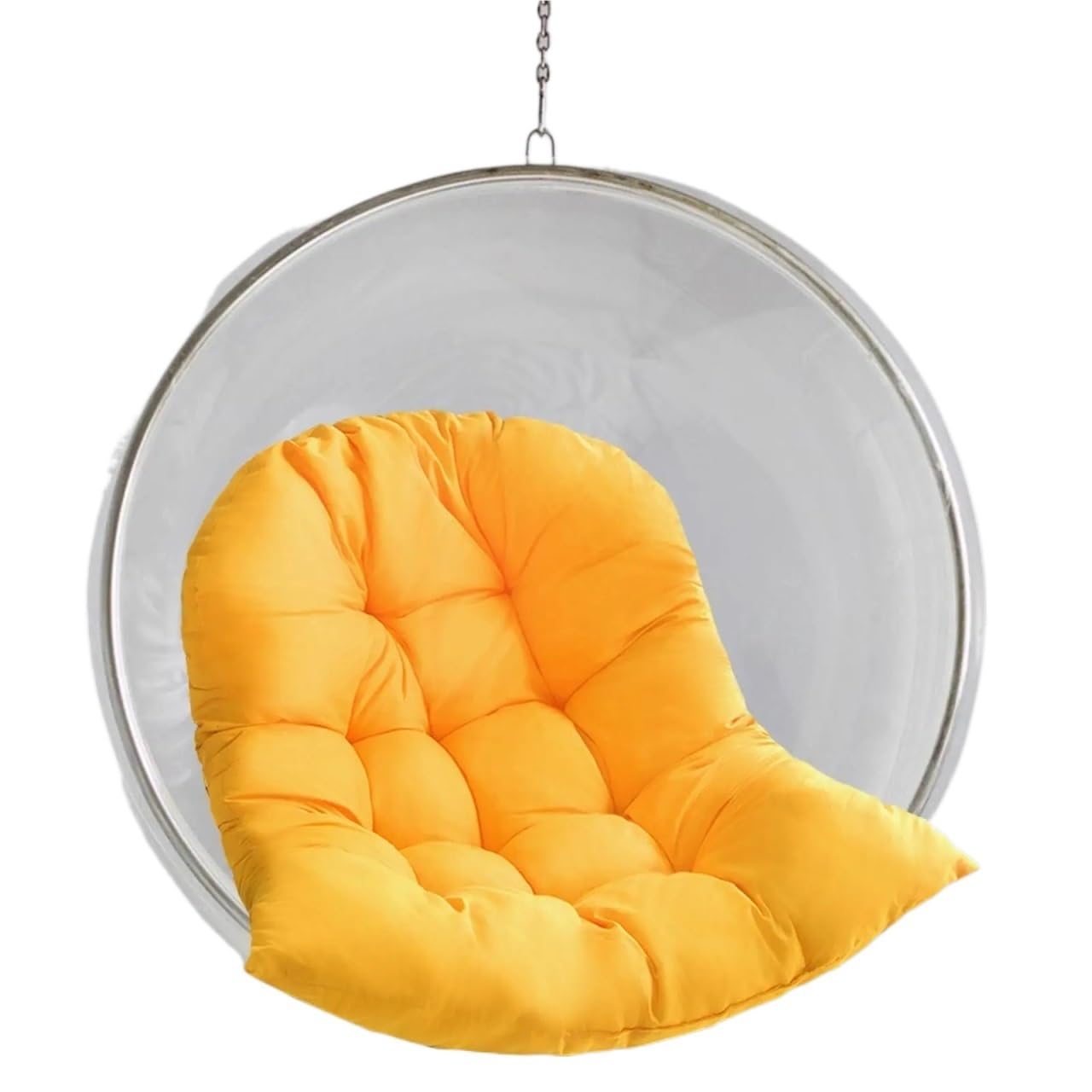 Bflcwstd Yellow Egg Chair Cushion Hanging Chair Cushion House Relax Thicken Swing Pad(Yellow)
