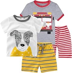 3# 4-pcs-dog-fire Truck-set