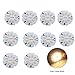Produktbild HLIGHT 10Pcs 12V LED-Lampen-Platte 2835 SMD-Brett 3W 31mm-warme Weiß-Lichtquelle für Beleuchtung für Zuhause DIY-Glühlampe
