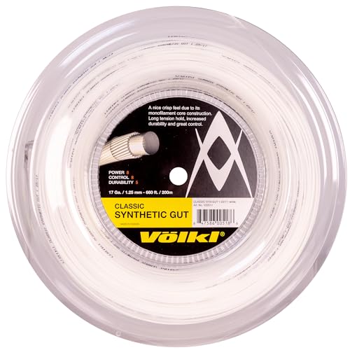 Volkl Classic Gut 17 bobine de cordage de tennis synthétique de 200m pour club