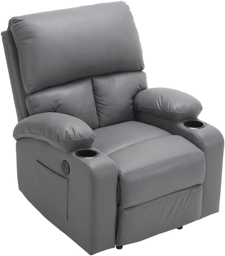 リクライニングソファ1人掛け電動リクライニングオットマン一体型