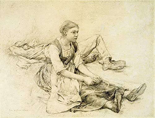Impression d'art Les Foins de Jules Bastien-Lepage sur toile haut de gamme