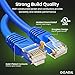 GEARit Cat 6 Ethernet Cable Pack - 10-Pack 25 ft Cat6 Ethernet Patch Cables | RJ45 Network Patch Cable, 10 Gbps Snagless Gold-Plated Connectors - Ethernet Cable Cat 6 for PC, TV, Router - Blue