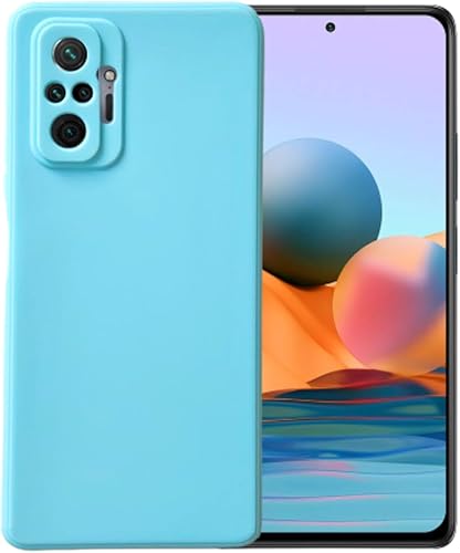 Miniatura 3 de Compatible con Xiaomi Redmi Note 10 Pro Soft Liquid Silicone Gel Rubber Cell Phone Mobile Basic Funda trasera (rubor)