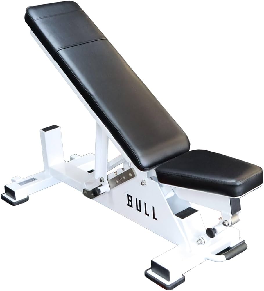 BULL アジャスタブルベンチ Amazon | ブル（Bull）NEWアジャスタブルベンチ（白） トレーニング