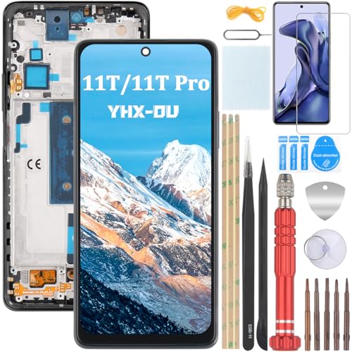 Écran LCD pour Xiaomi 11T 5G 21081111RG Afficheur Noir de Rechange