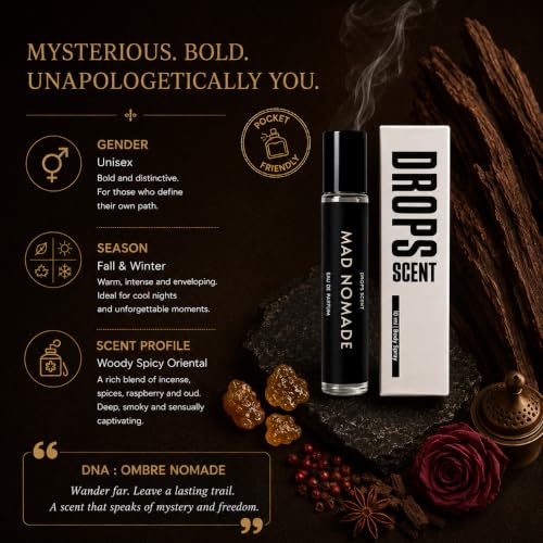 Image of Mad Nomade Premium Perfume For Men, 10 Ml | Long-Lasting Eau De Parfum | Luxury Woody Spicy Fragrance | Pocket Perfume For Men | Travel Size Perfume Ideal Gift For Him