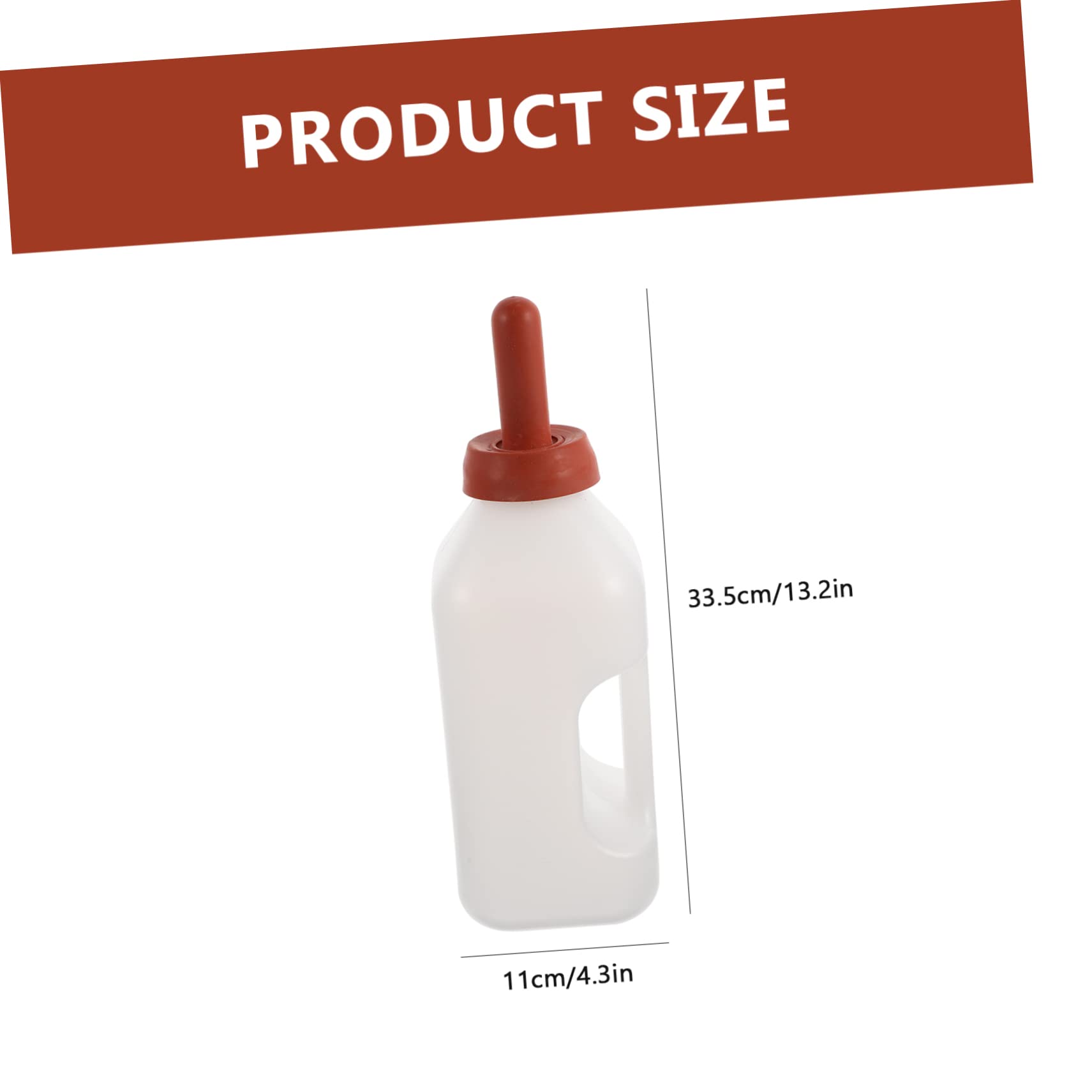 Vaguelly Calf Milk Feeding Bottle with Handle 12Oz Large Capacity Nursing Bottle for Young Livestock Feeding Lamb and Calf Nursing Tool - Image 4