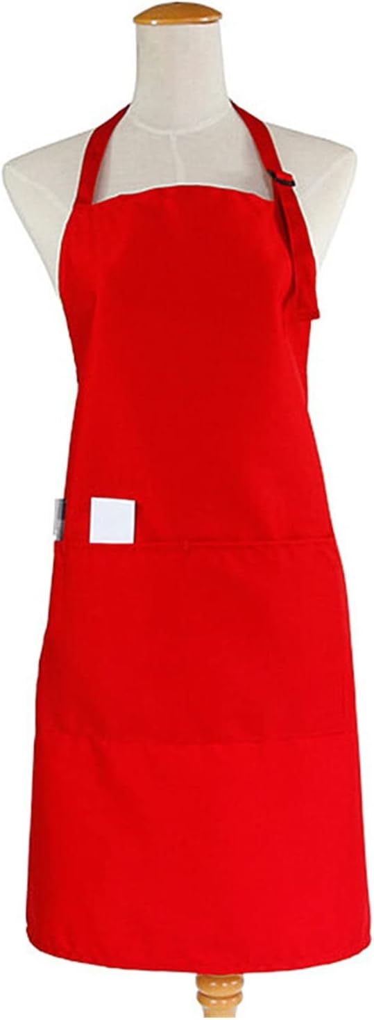 IOFIT Lady Women White Cleanroom Chef Pattern Cotton Kitchen Apron Custom Pinafore 1