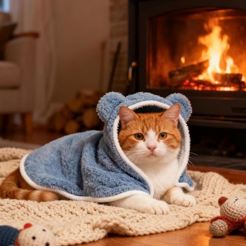 Chaqueta de invierno para perro pequeño con capucha de forro polar y correas ajustables 4