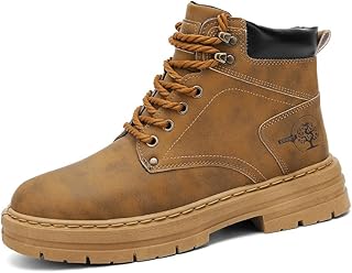 [FKHK] エンジニアブーツ ワークブーツ メンズ 厚底 ハイカット ショートブーツ バイクブーツ 防水 人気 革 レースアップ ライディングブーツ 軽量 歩きやすい アウトドアブーツ 編み上げブーツ 幅広 防滑 カジュアル 紳士靴 秋冬