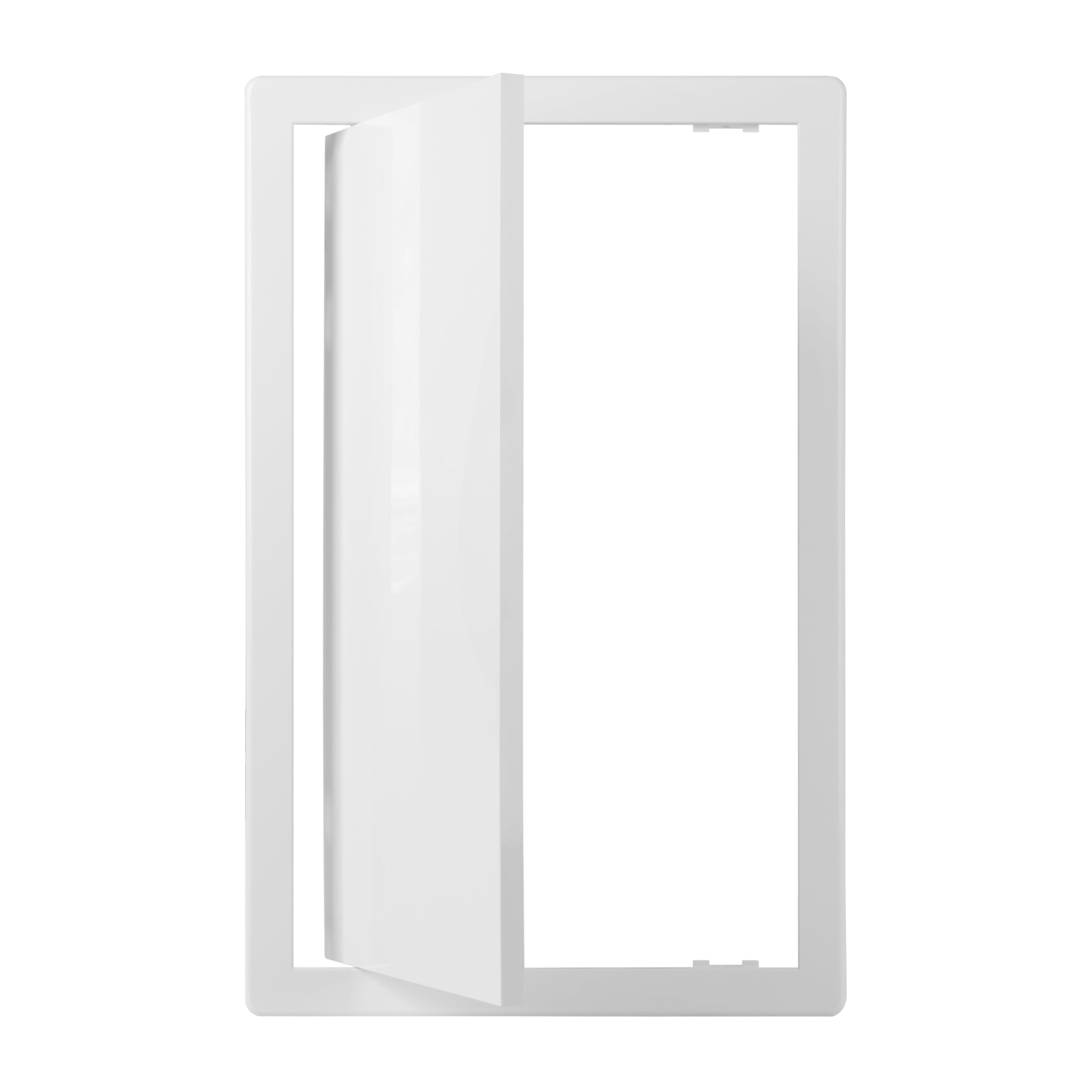 VezoWorks 10x16 Access Panel for Drywall and Ceiling – White ABS Plastic Door Panel, Wall Hole Cover Plate - Rustproof, Easy Access and Installation,