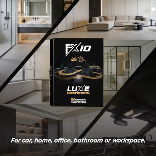 Image of FX10 Car Perfume Gel Air Freshener - 170g | Oud Elixir | Premium Long Lasting Car Fragrance | Water-Based Gel | Up to 60 Days | Low VOC | Biodegradable Gel | Dashboard & Cup Holder Freshener