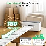 SVANTTO Bluetooth Thermal Label Printer 4x6, Compatible with Windows/Mac/Android/iOS, Shipping Label Printer for Royal Mail, DPD, eBay, Etsy, Shopify, Inkless - Image 3