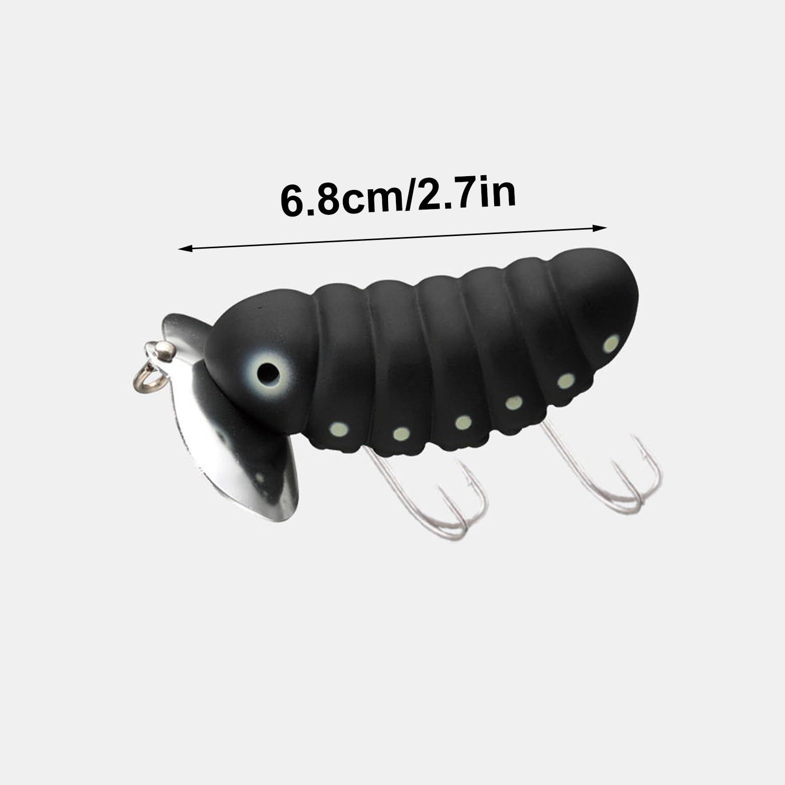 Esca Realistica A Forma di Insetto - Un'esca Biomimetica Progettata for Attirare i Pesci - Dotata di Ami Robusti, Ideale for La Pesca Nel Lago e In Acqua Dolce