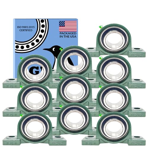 PGN UCP212-38 (10 Pack) Pillow Block Bearing - 2 3/8" Bore Self-Aligning