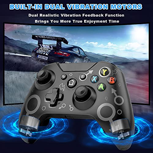 Wireless Controller für Xbox One, 2.4G Bluetooth Controller, Wireless Gamepad Joystick mit Dual Vibration für Xbox One S/Xbox One X/Xbox Series X/ PS3 / Windows7/ 8/10