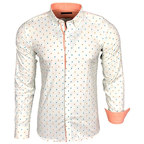 Chemise à manches longues Elit Man - Coupe ajustée - Pour les loisirs, les affaires, les mariages - B-60 - - Medium Cover