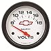 Auto Meter Phantom Chevy Bowtie Analog Gauges Gauge, Phantom, Chevy Bowtie Emblem, Voltmeter, 8-18 V, 2 5/ 8 in., Analog, Electrical, Each