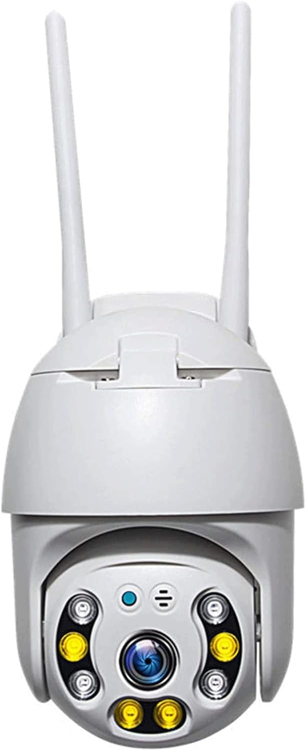 NLBN Cámara Ptz De Ranura De Tarjeta Sim Inalámbrica/4g, Cámara De CCTV De 2mp CCTV Chctv con Visión Nocturna De Color 30m CAM De Vigilancia De Domo, Audio De 2 Vías,(Size:WiFi,Color:Blanco)