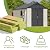 Patiowell 8x10 FT Plastic Shed Outdoor Storage Shed with Floor, Resin Garden Tool Shed Lockable Door & Two Windows for Patio, Backyard, Bike & Organizer, Beige