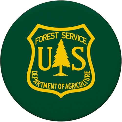 Miniatura 3 de United States Forest Service Agriculture USFS Parks Ranger PopSockets - Soporte para teléfonos y tabletas, Negro