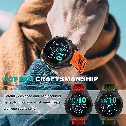 Bracelet Garmin Forerunner 265 de rechange 22mm en silicone souple - 7