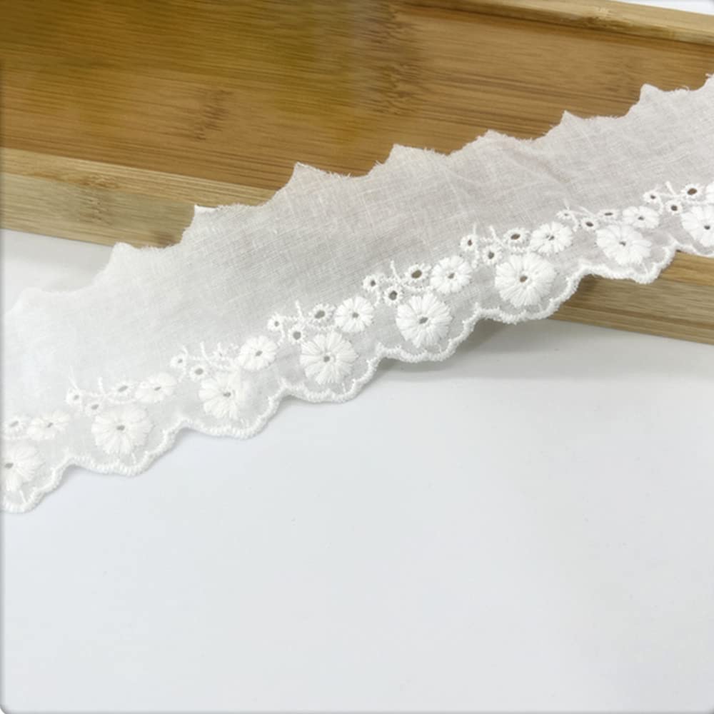 Nastro In Pizzo Grigio PATIKIL 4,5 Metri - Larghezza 2,5 Cm - Per Cucito, Fai Da Te, Confezioni Regalo E Decorazioni Floreali - 4