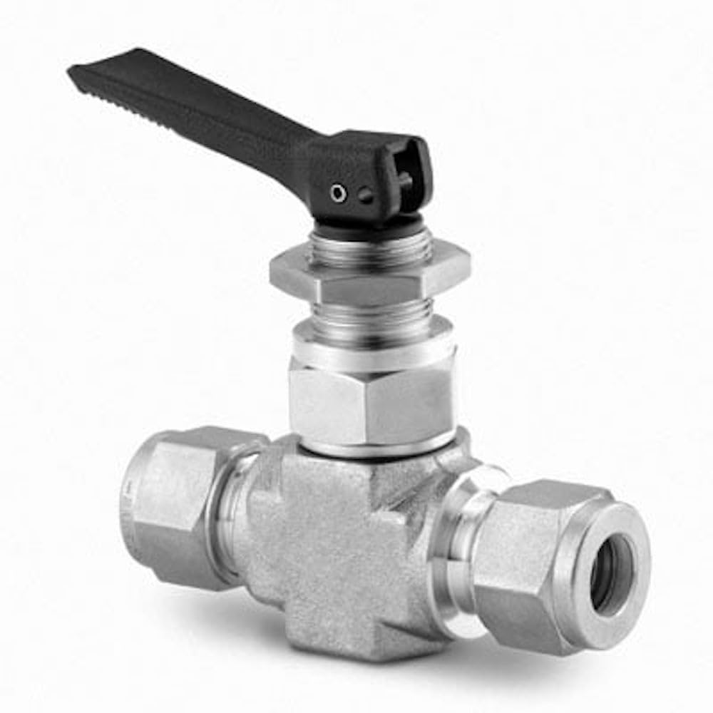 Swagelok SS-1GS4 Stainless Steel Toggle Valve, 1/4" Tube Fitting, 0