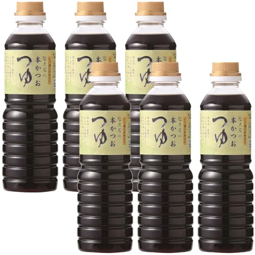 鰹節屋のめんつゆ 本かつお つゆ 500ml×6本 セット