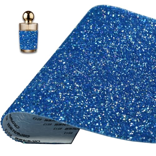 Image of FURTUER 9.4×7.9 Inch Self Adhesive Rhinestones Sheets AB Resin Rhinestone Gems, Bling Crystal Diamond Sticker Applicable for Christmas Decoration Car DIY Arts Crafts (Blue AB)
