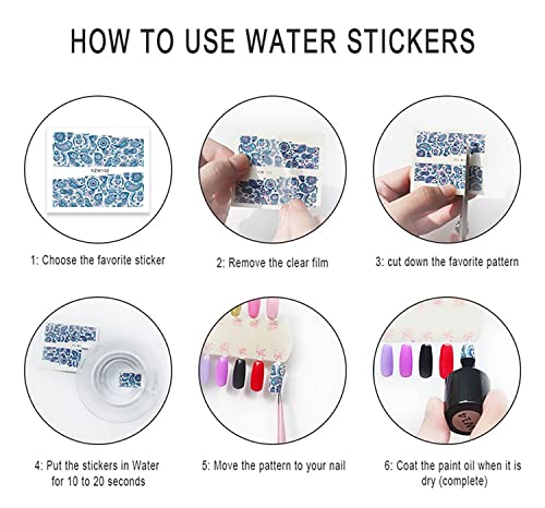 Nail Art Stickers Water Transfer Nail Decals, 12 Sheets Cat Pattern Nail Stickers Nail Art Supplies Black Love Cat Nail Decals Nail Art Accessories Nails Design Kit Sticker For Acrylic Nail Decorations #TOP5