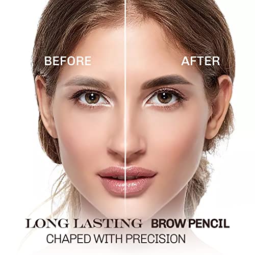 Lápiz de cejas marrón para cejas despobladas fácil de colorear 3