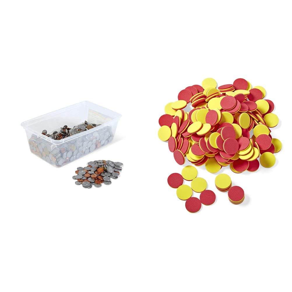 hand2mind Fake Money Coin Classroom Set, Detailed Fake Coins, Prop Money, Toy Money, Play Money for Kids, Realistic Money, Pretend Money for Kids Learning, Play Money Set,... - Image 9