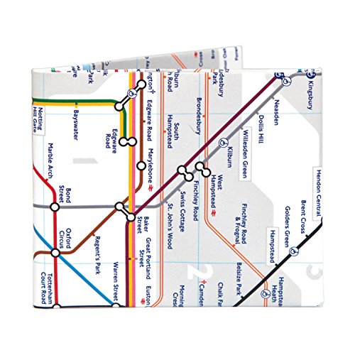 The London Tube Carta Portafoglio Sottile Bifold