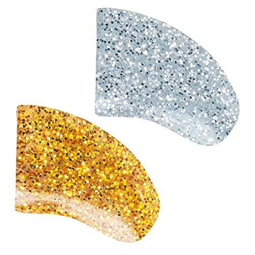 Purrdy Paws Champagne Combo Soft Nail Caps Dogs Claws 40pk (20 Gold Glitter - 20 Silver Glitter) X-Small Size
