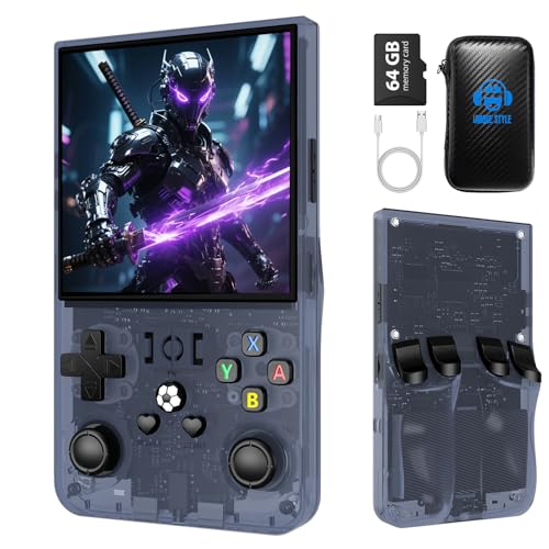 R36MAX Retro Handheld Game Console, 4.0 Inch Retro Gaming Console with 64GB Memory,Support 30+...