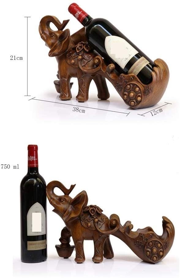 Soporte para botellas de vino resina 38x12x21 cm miniatura 2