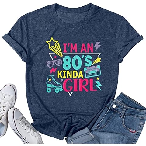 HEBBE Women's Vintage 80's Kinda Girl Tee Cover