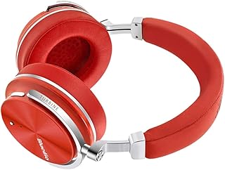 PartyKindom Fones De Ouvido Estéreo Fone De Ouvido Vermelho Fone De Ouvido Giratório Fone De Ouvido Fone De Ouvido Hifi Fones De Ouvido T4 Vermelho Fone De Ouvido Sobre A Orelha