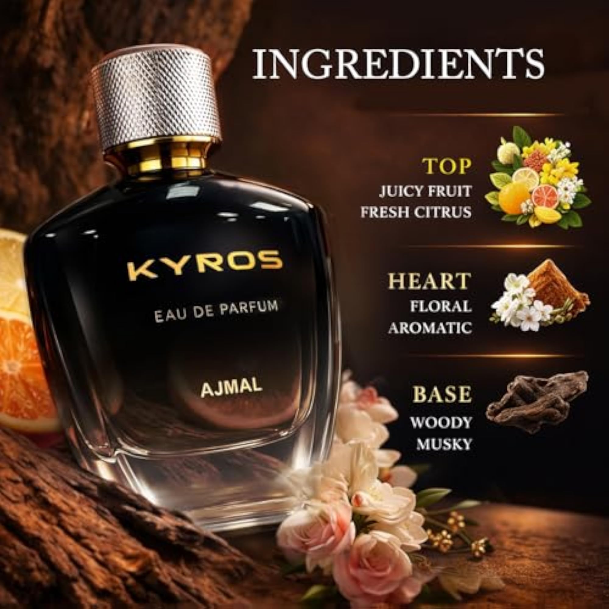 Ajmal Kyros Unisex Perfume, 100ml Eau De Parfum