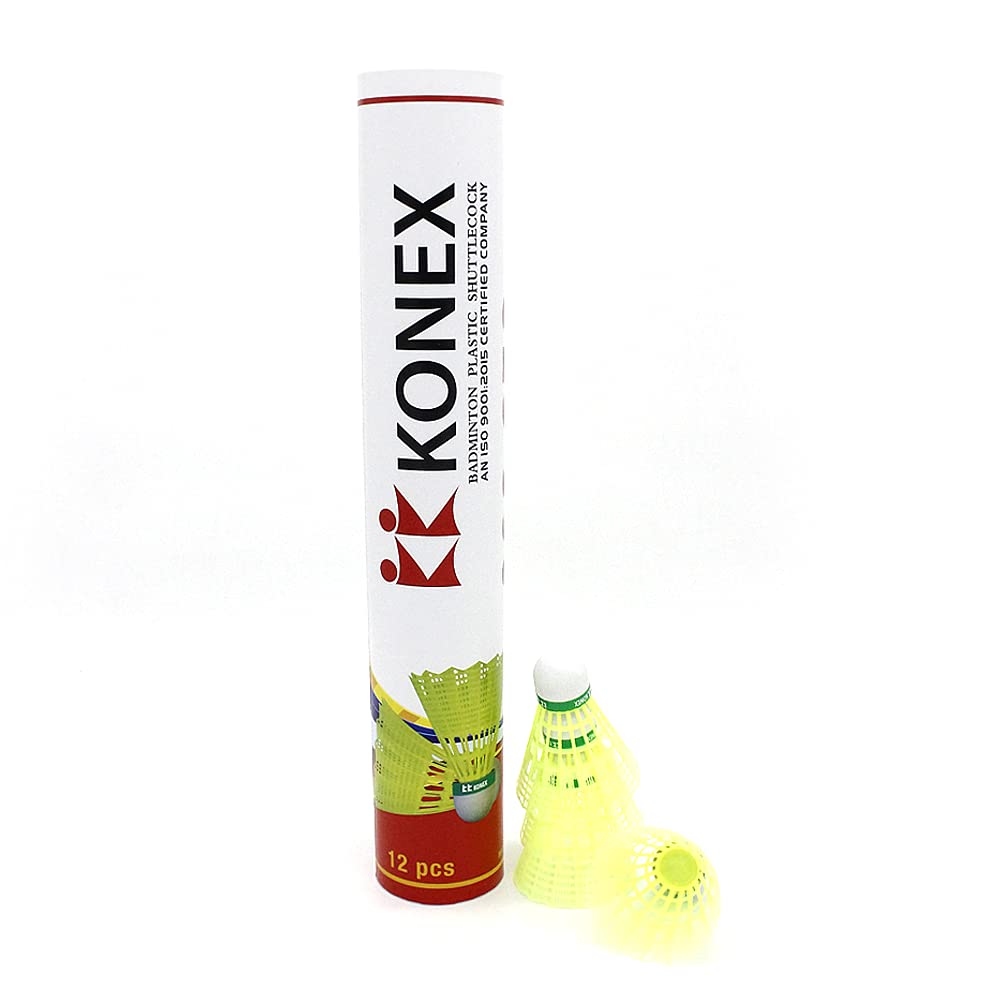 KK KONEX Badminton Plastic Shuttlecock CLS 306 Set of 12 PC