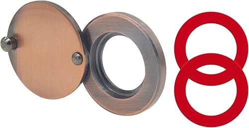 1 juego de cubierta de mirilla, cubiertas de agujeros para agujeros de apertura para visores de puertas, protector de mirilla de seguridad para el