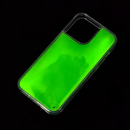 Miniatura 10 de Losin Funda fluorescente compatible con iPhone 13 Pro Max de 6.7 pulgadas, funda de arena movediza de lujo que brilla en la oscuridad, líquido