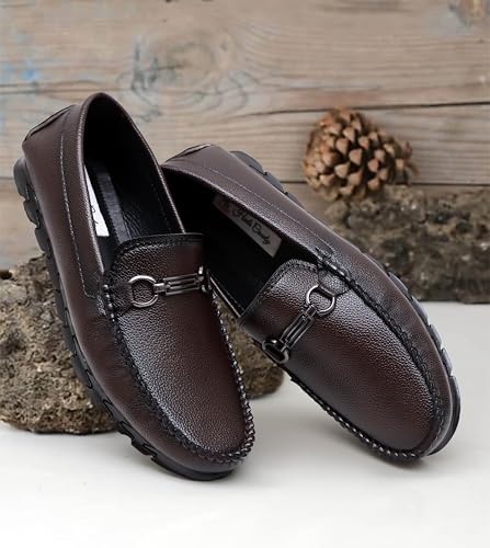 Image of Heels County Faux Leather Loafers Shoes for Men