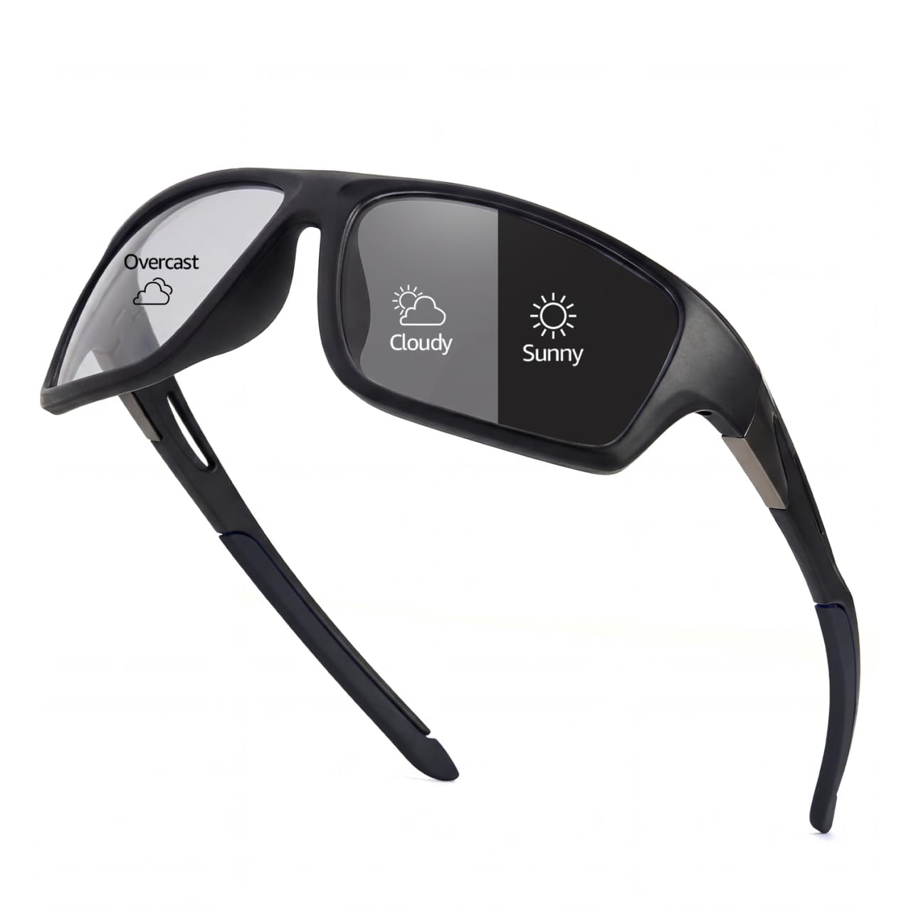 Myiaur Photochromic Cycling Glasses for Men Polarised UV400 Protection