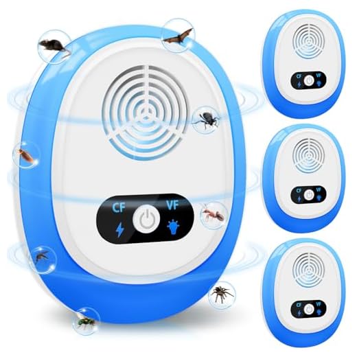 Ultrasonic Pest Repeller, 4PCS Upgraded Powerful Mouse Repellent plug in Pest Control, Effective Against for Mice, Rats, Spiders, Cockroaches, Ants, Mosquitoes