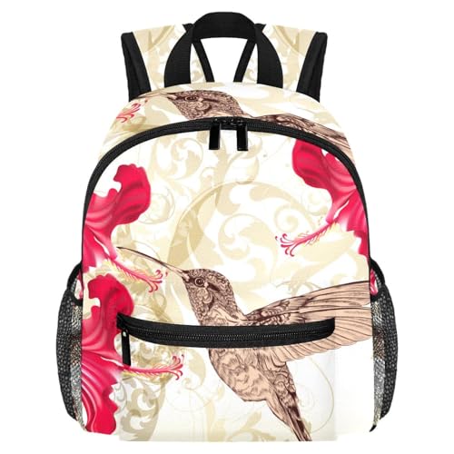 Sac à dos colibri et fleurs multicolore idéal pour vos sorties urbaines