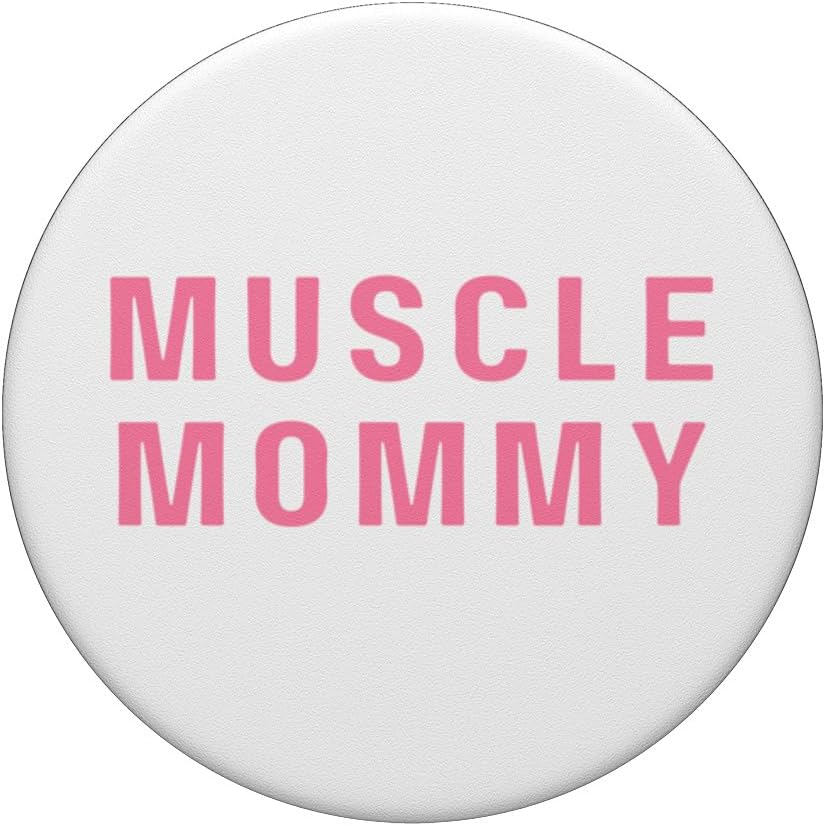 Gym Pump Cover Women Pink Muscle Mommy Weightliftin Girl Top PopSockets Standard PopGrip image 3
